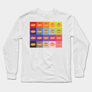 Doughnuts galore! Rainbow Chanukah Doughnut Grid Long Sleeve T-Shirt